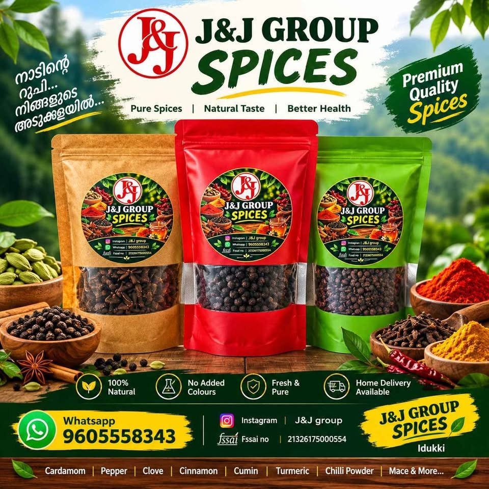 J&J GROUP SPICES ! CARDAMOM, PEPPER & PREMIUM SPICES